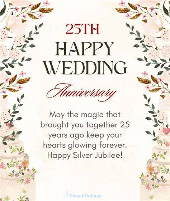 25th Anniversary Quotes and Wishes 90+ Heartfelt Messages to Celebrate