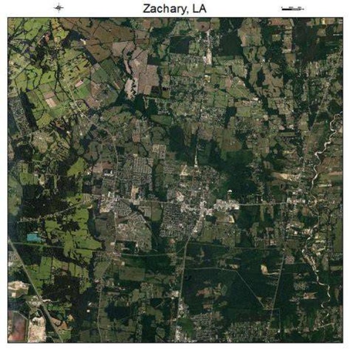 Aerial Photography Map of Zachary, LA Louisiana
