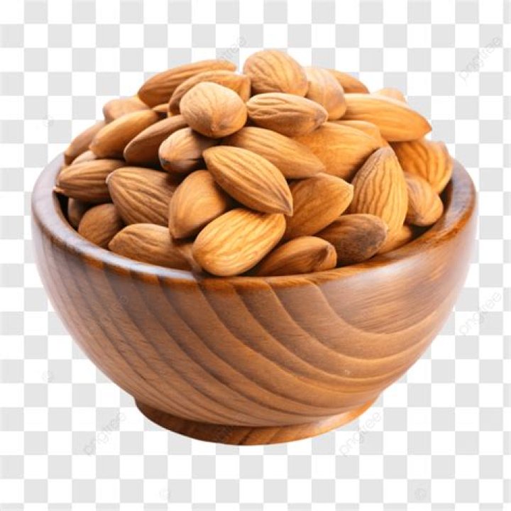 Almond in Wooden Bowl on Table Stock Image Image of close, healthy