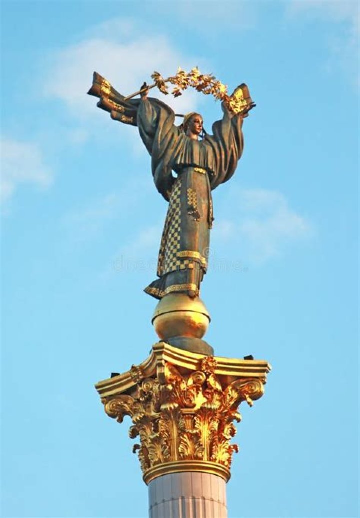 Angel Statue, Kiev, Ukraine Stock Image Image of famous, tourism 3441709