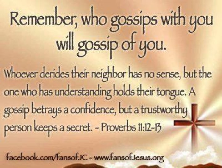 Bible Gossip Quotes