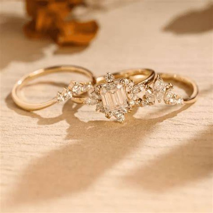 Boyfriend Stacker Vermeil Unique engagement rings rose gold, Fine