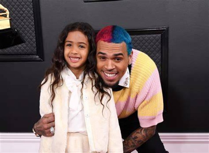 Chris Brown & His Daughter Royalty Pose in Matching Outfits in Cool