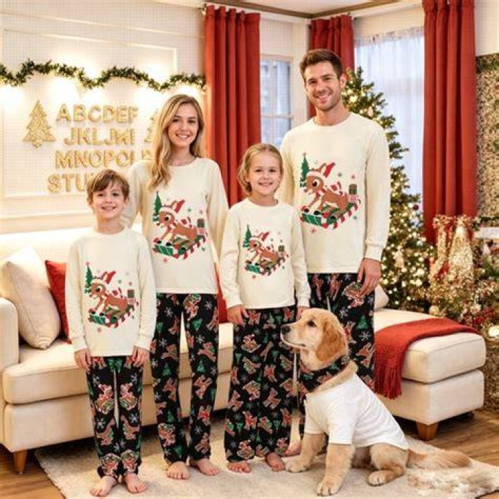 Cute Christmas Outfit with Reindeer Antlers and Ornament