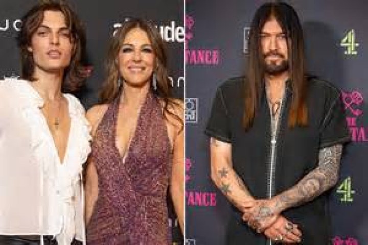 Damian Hurley makes a rare public appearance with model cousin Miles as