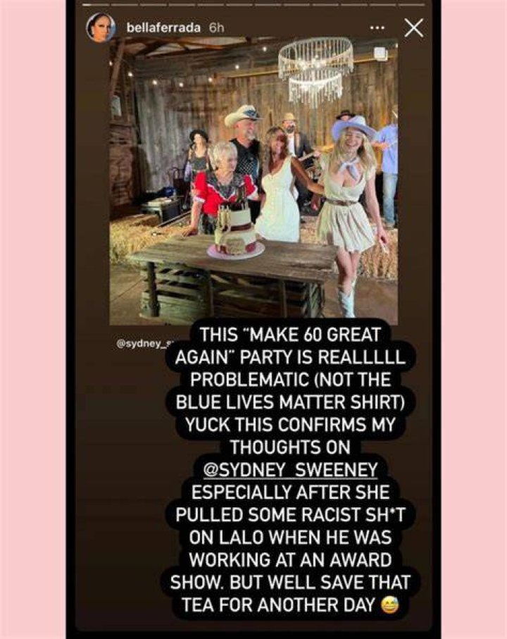 DJ Claims Sydney Sweeney 'Pulled Some Racist S**t' During Awards Show