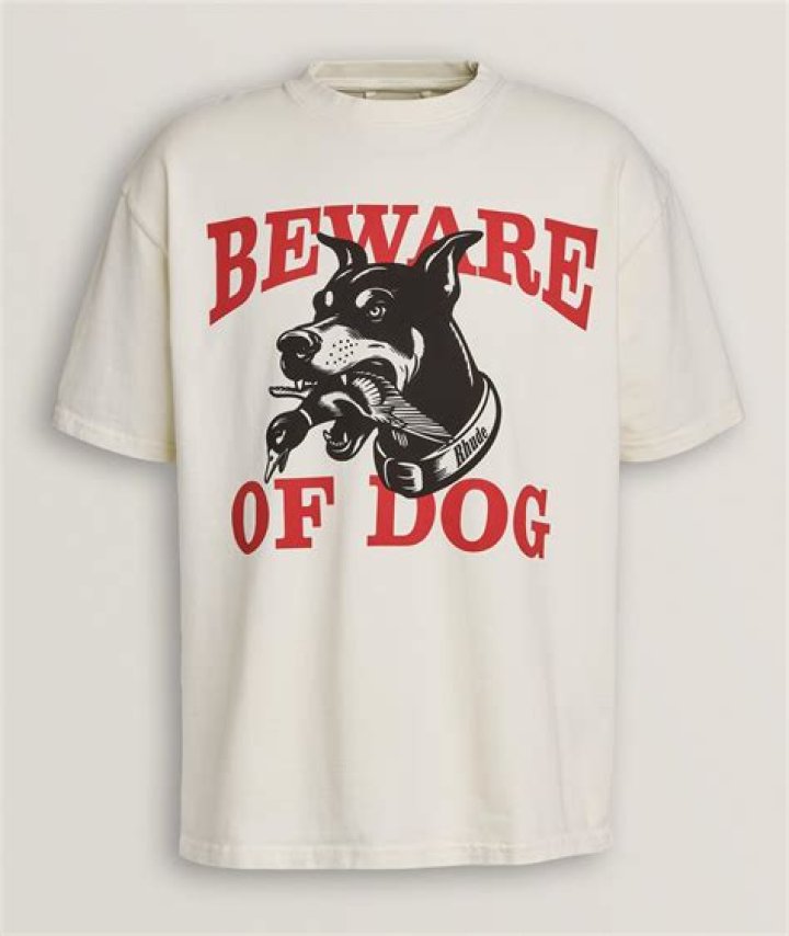 Dog Years Beware White TShirt
