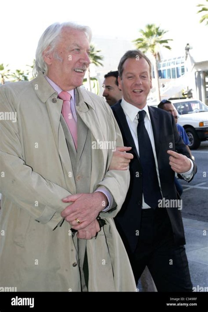 Donald and Kiefer Sutherland Celebrities With Famous Dads POPSUGAR
