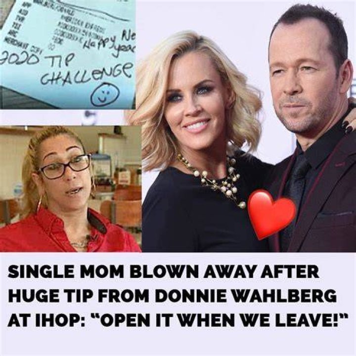 Donnie Wahlberg hands single mom jawdropping tip at IHOP tells her