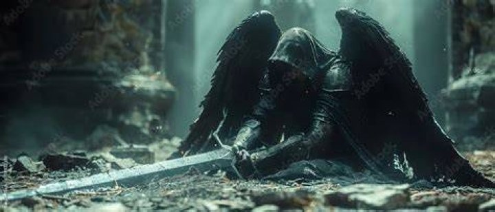Fallen Angel with a Sword and Shield was found by Miners in Siberia r