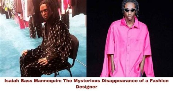 Fashion Designer Isaiah Bass Goes Missing As Balenciaga Mannequin