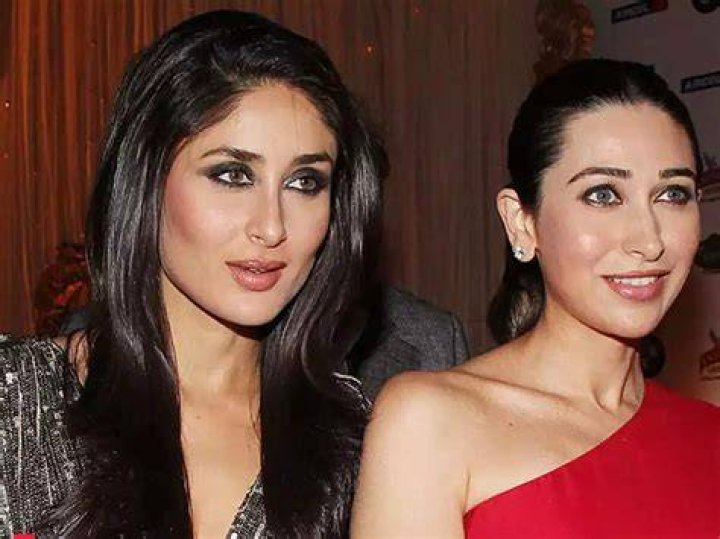 Kareena and Karishma Kapoor with father Randhir Kapoor Beautiful