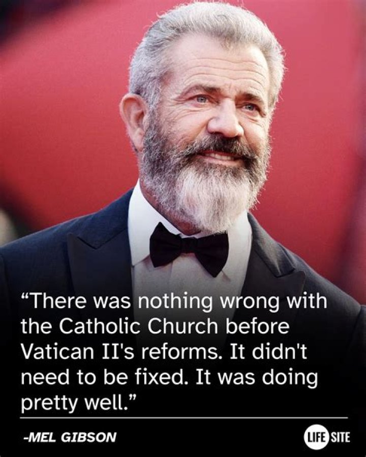 Mel Gibson Says Catholic Church Needs 'Housecleaning' After Series of