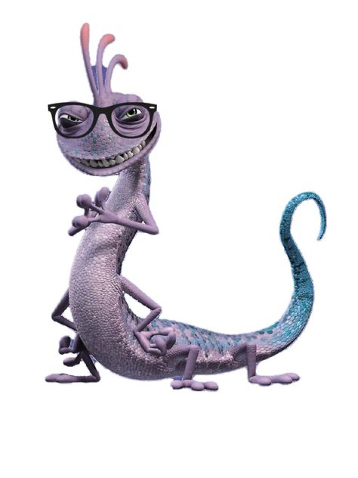Monsters Inc Purple Lizard With Glasses PNG HighQuality Image PNG Mart