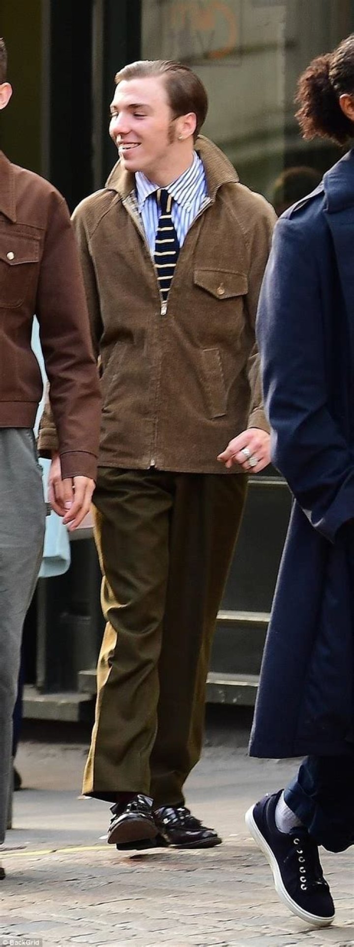 Rocco Ritchie, 17, looks unrecognisable as he sports his vintage