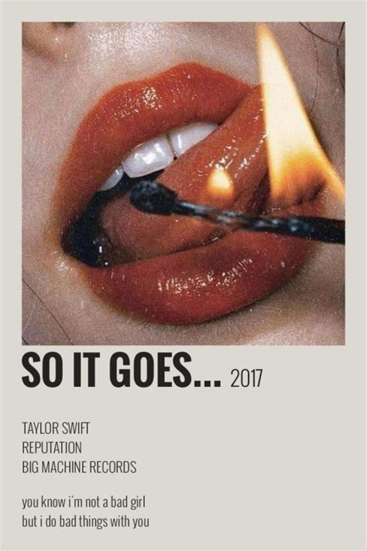 so it goes... poster polaroid taylor swift reputation Taylor