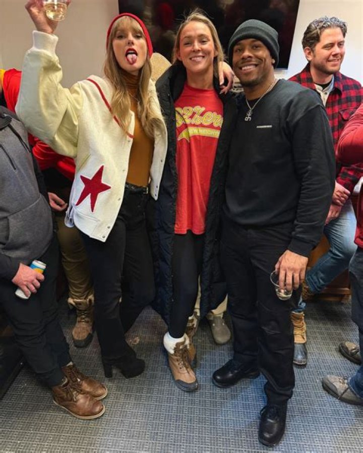 Taylor Swift, Kylie Kelce Celebrate With Travis Kelce&rsquo;s BFF Aric Jones