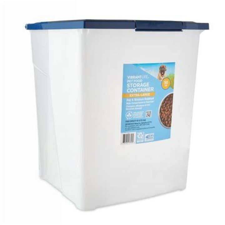 Vibrant Life Pet Food Storage Container, ExtraLarge, 50 lb