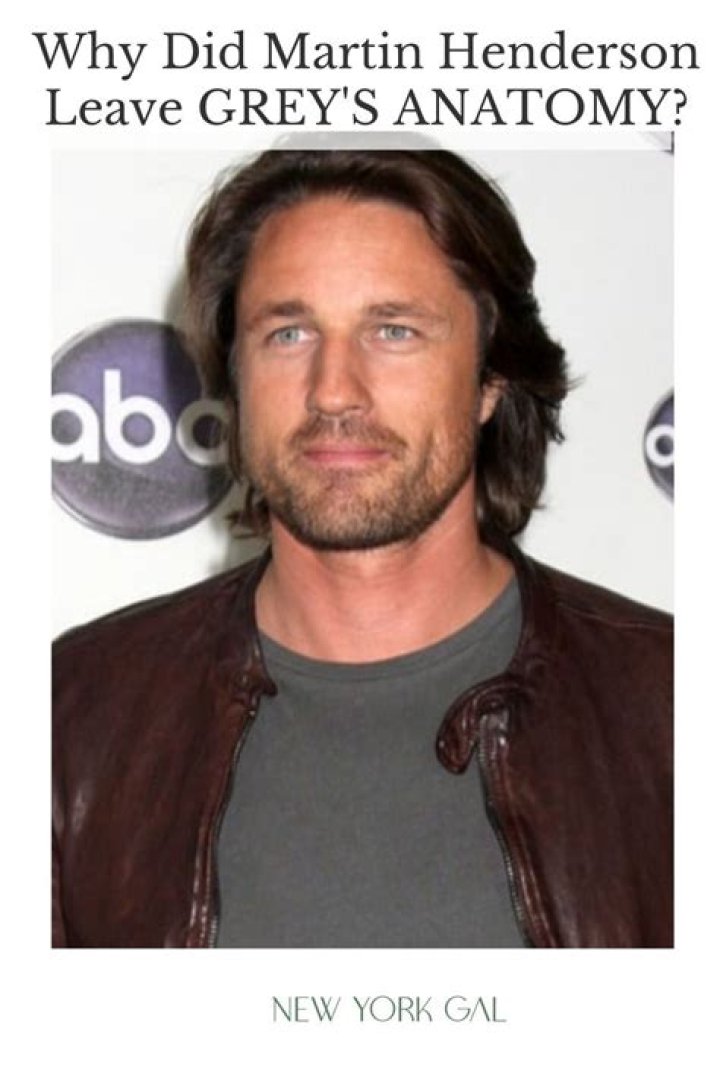 Why Did Martin Henderson Leave Grey&rsquo;s Anatomy? New York Gal in 2023